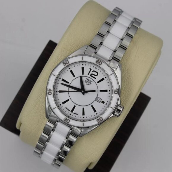 Tag Heuer WBJ141AC.BA0974 Midsize Womens Formula 1 Series Watch White Ceramic - Picture 1 of 16
